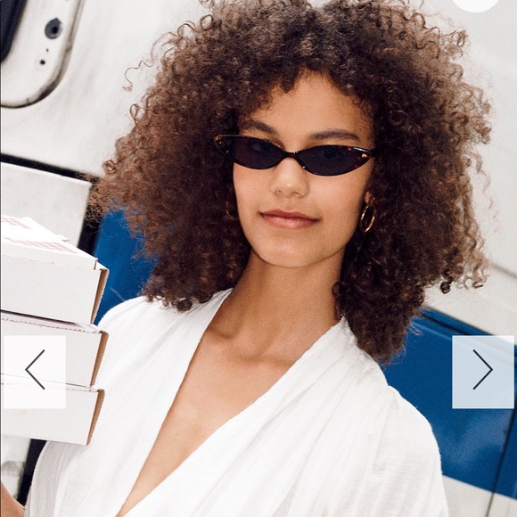 FREE PEOPLE Too cool slim cat eye sunglasses
